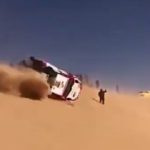 Doble vuelta de campana sin consecuencias para Alonso. (Foto: captura YT)