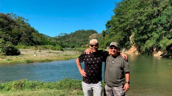 En la confluencia de los ríos Jimenoa y Yaque del Norte. (Foto: EF)