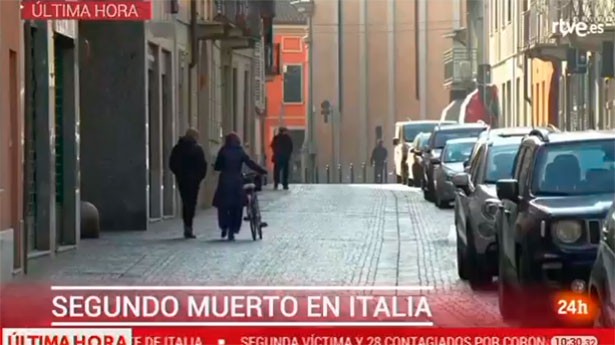 Hay otros 28 contagios en las regiones de Lombardía y Véneto que han puesto en alerta a Italia. (Foto: 24h/RTVE)