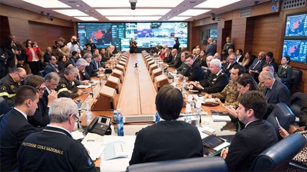 Un Comité de Crisis en Palazzo Chigi. (Foto: @PalazzoChigi)