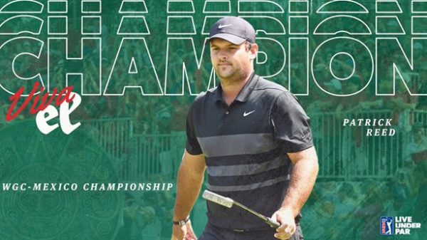 Patrick Reed se alzó con el triunfo en México. (Foto: @PGATOUR)