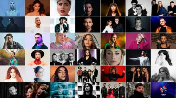 Algunos de los cantantes que iban a concursar en el Festival. (Imagen: EurovisionTelevision.TV)