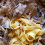Shiitake con tallarines