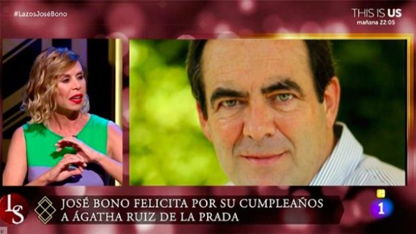 Agatha cumplía 60 años y José Bono la sorprendió con una llamada en directo. (Foto: RTVE)