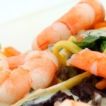 Gambas y aguacate