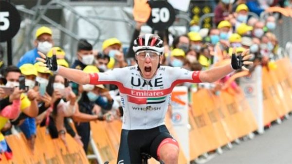 El ciclista esloveno Tadej Pogacar