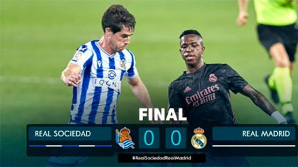 Primera prueba de Zidane para definir un ataque más incisivo y vertical. (Foto: @LaLigatv)