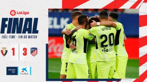 Un doblete de Joao Félix dio la victoria al Atlético de Madrid. (Foto: @Atleti)