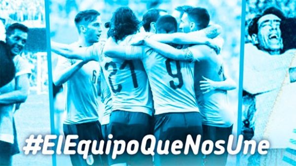 Mazazo para Colombia ante la fuerza y velocidad de Uruguay. (Imagen: @SelecciónUruguay)