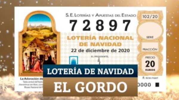 El Gordo se hizo esperar hasta las 12.02 horas. (Foto: @