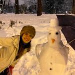 El muñeco de nieve de Ana Rosario. (Foto: EF)
