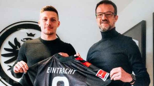 Luka Jovic llega cedido al Eintracht de Frankfurt sin opción de compra. (Foto: