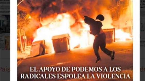 Sánchez rompió su silencio sobre los graves disturbios que alienta Podemos. (Captura: UN/ABC)