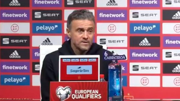 Luis Enrique reconoció que no se esperaban este resultado. (Foto: @sefutbol)