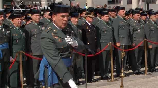Diego Pérez de los Cobos en su toma de posesión. (Foto. Guardia Civil)