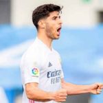 Marco Asensio con todo su poder en el momento clave. (Foto: @LaLigatv)