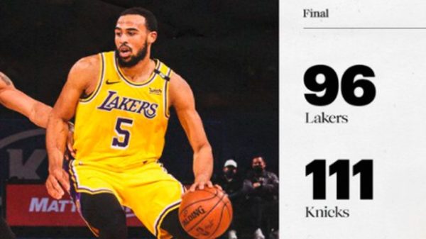 Los Lakers cayeron en el Madison Square Garden. (Foto: @Lakers)