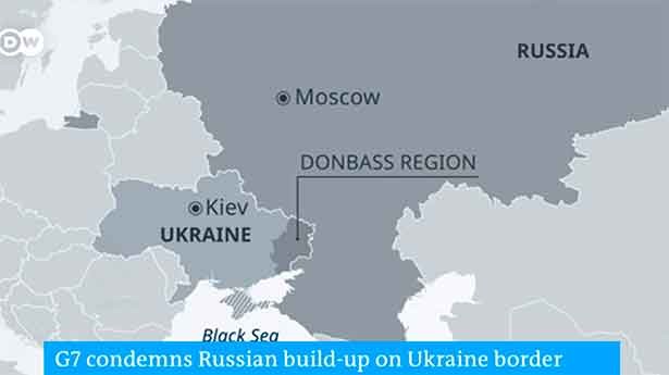 Rusia se prepara para invadir Ucrania y ocupar la región de Donbás. (Infografía: DW)
