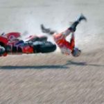 Grave accidente de Jorge Martín en Portimao. (Foto. DAZN)