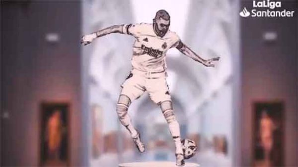 El taconazo de lujo de Benzema marcó un hito. (Imagen: @LaLigatv)