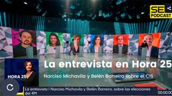 Michavila augura un récord histórico de participación. (Imagen: Cadena SER)