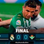 El Betis dejó seco al Real Madrid de Zidane. (Foto: @LaLigatv)