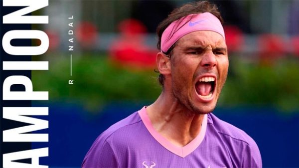 Rafa Nadal sufrió pero logró su duodécimo trofeo Conde de Godó. (Foto: @atptour)