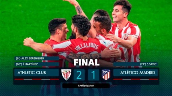 El Athletic ganó en el último suspiro. (Foto: @LaLiga)