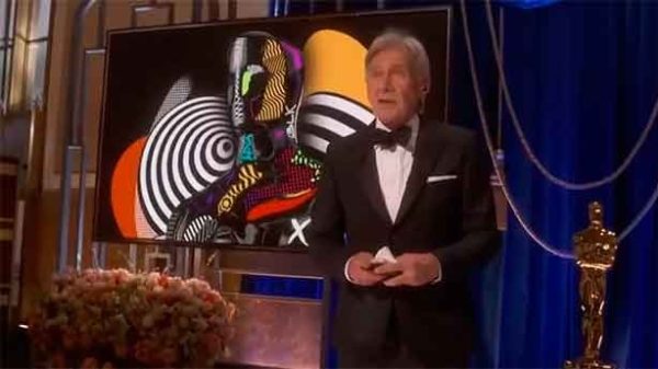 Harrison Ford en la noche de los Oscar. (Foto: ABCnews)