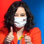 Enorme emoción d Isabel Díaz Ayuso en una noche que nunca olvidará. (Foto: