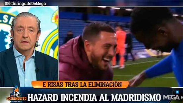 Una carcajada que ha incendiado al madridismo y puede marcar el fin de Eden. (Foto. Mega)