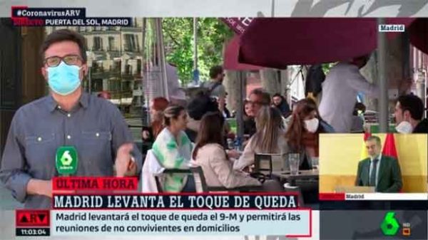Madrid elimina el toque de queda y amplía el horario de la hostelería. (Foto: La Sexta)