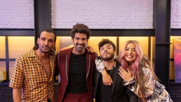 Visita de Blas Cantó a The Dancer. (Foto: RTVE)