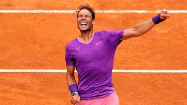 Nadal derribó al gigante Opelka. (Foto. @rnadalacademy)