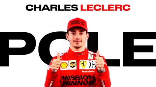 Leclerc logró la pole en su casa