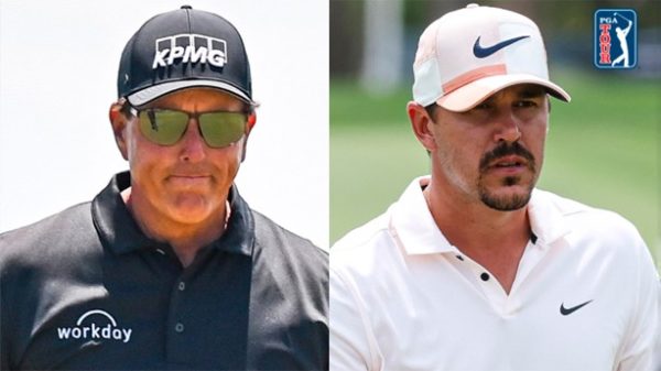 Phil Mickelson y Brooks Koepka en Island. (Foto: PGATOUR)