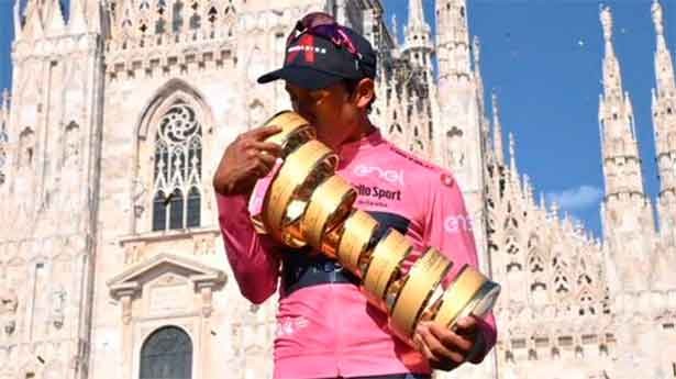 El primer giro de Egan. (Foto: @GirodeItalia)