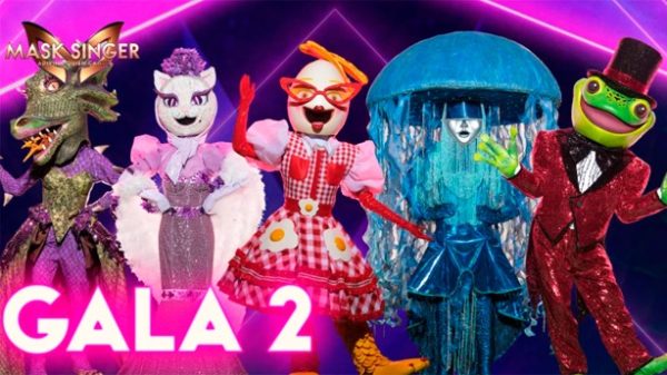 Las cinco máscaras nuevas de la Gala 2. (Foto: Antena 3)