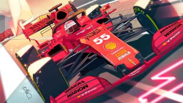 Prueba para los motores en la carrera loca. (Imagen: @ScuderiaFerrari)