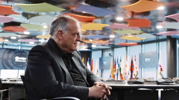 Gonzo habla con Javier Tebas en Salvados. (Foto: La Sexta)