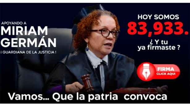 Intensa campaña apoyando la gestión de la procuradora Miriam Germán. (Captura: UN/RD)