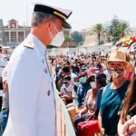 Cariño al Rey y respeto a la Corona en la llegada del Juan Sebastián de Elcano. (Foto: @CasaReal)
