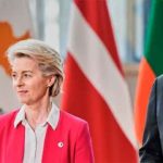Ursula von der Leyen en la cumbre de Unión Europea y Estados Unidos. (Foto: @VonderLeyen)