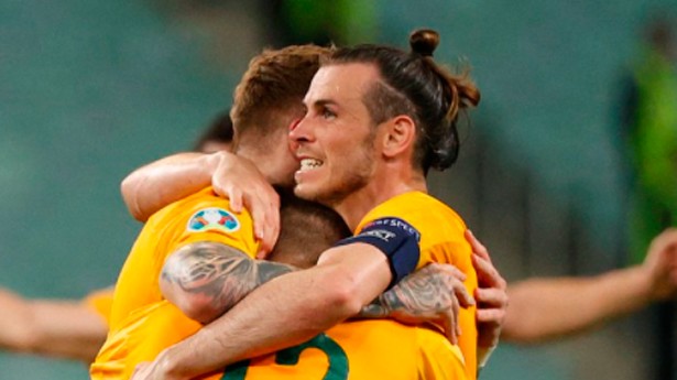 Bale fue el director de juego de los galeses. (Foto: @EURO2020)