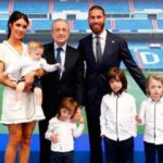 Una despedida con cariño del presidente a toda la familia Ramos. (Foto: @RealMadrid)