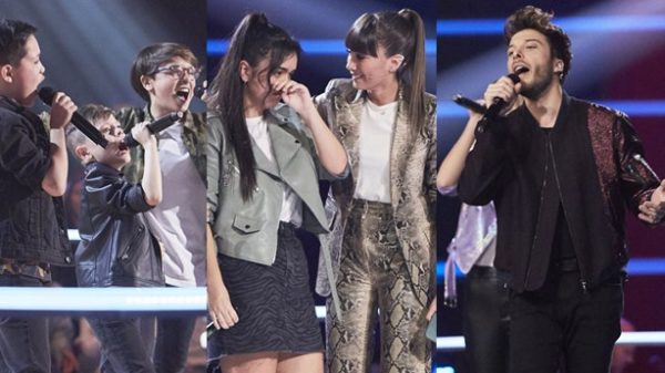 Noche de emoción y buen "rollo" en La Voz Kids. (Foto: Antena 3)