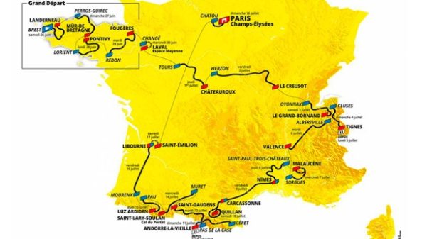 Un Tour muy abierto y de recorrido clásico que arranca en la Bretaña. (Imagen: @LeTour)