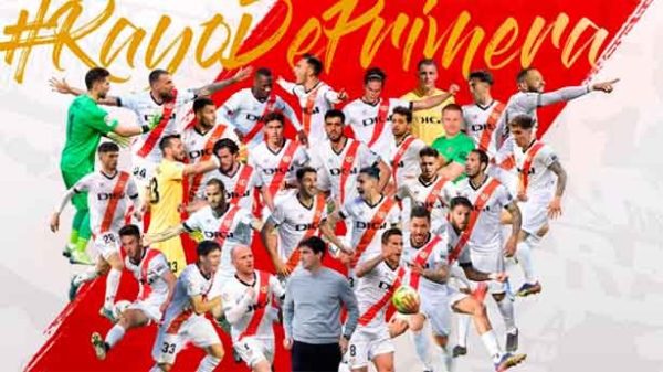 El regreso del Rayo Vallecano a la Primera División. (Foto: @RayoVallecano)