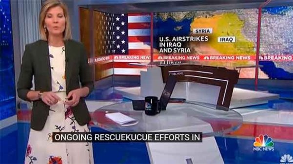 Ataque contra las milicias que apoya Irán en Siria. (Foto: NBC News)