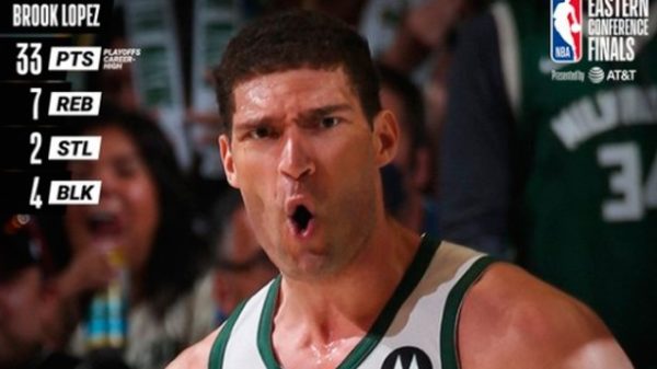 Brook Lopez guió a los de Mike Budenholzer. (Foto: @NBA)